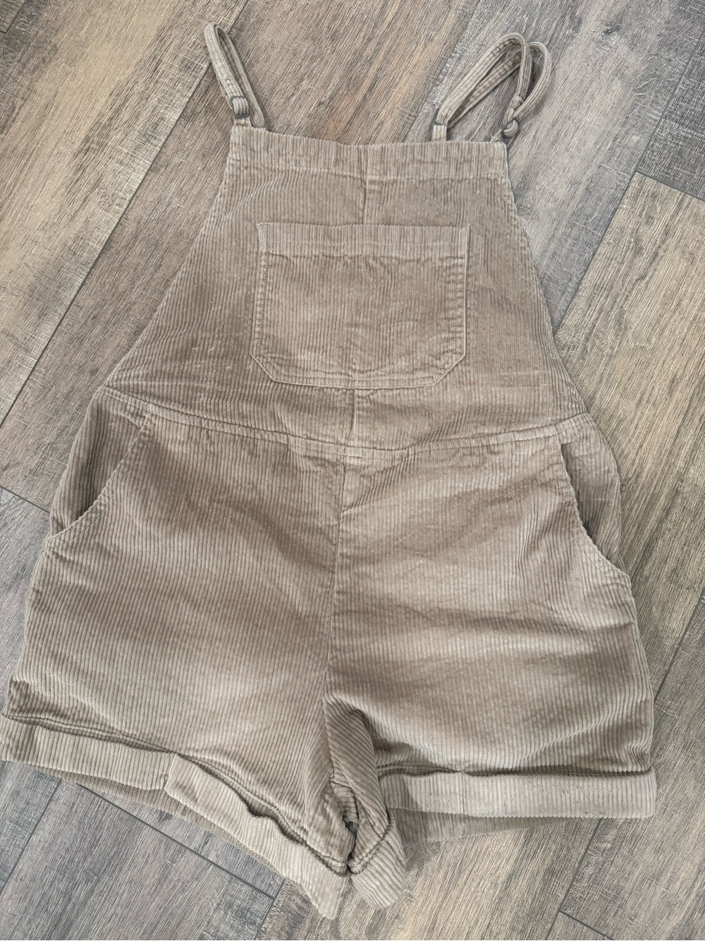 Billabong Wild Pursuit Cord Overalls, Beige, Size Small, EUC